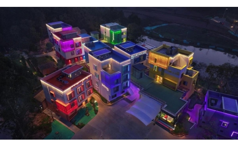 云南澄江撫仙湖度假酒店照明亮化工程