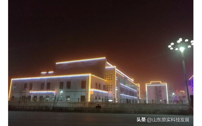 甘肅會寧二中校園夜景亮化工程